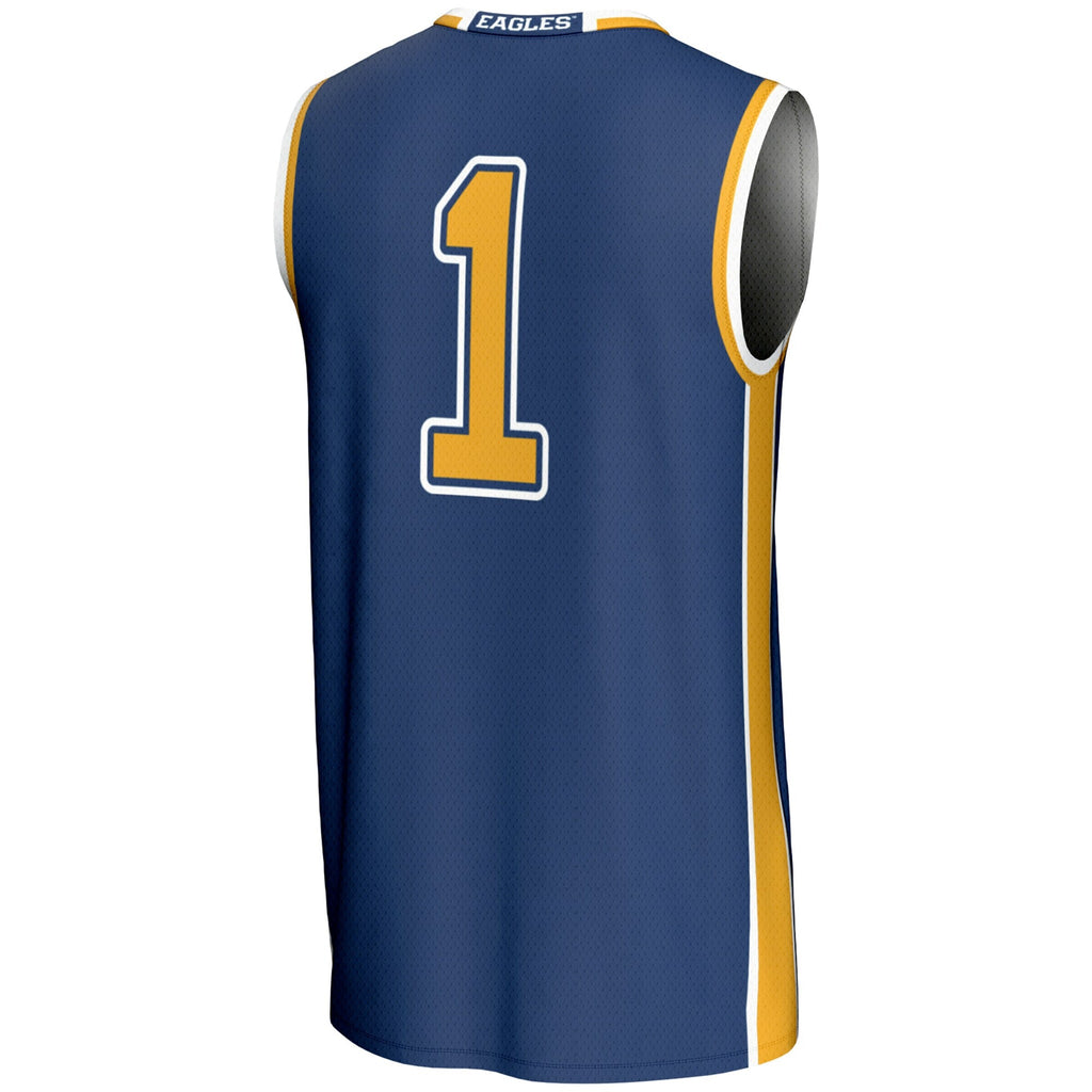 #1 Emory Eagles Lightweight Basketball Jersey - Blue
