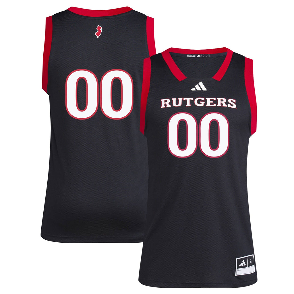 #1 Black Rutgers Scarlet Knights Replica Swingman Jersey