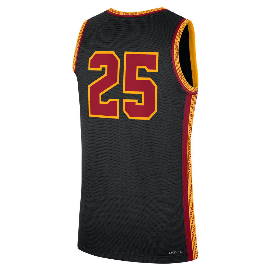 #25 Black USC Trojans Alternate Replica Basketball Jersey