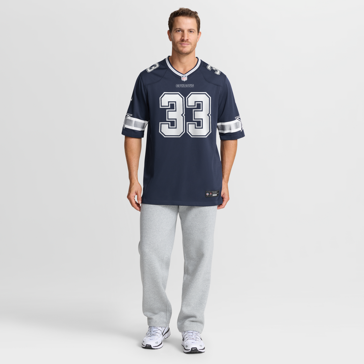 Dallas Cowboys Javonte Williams Navy Team Game Football Jersey
