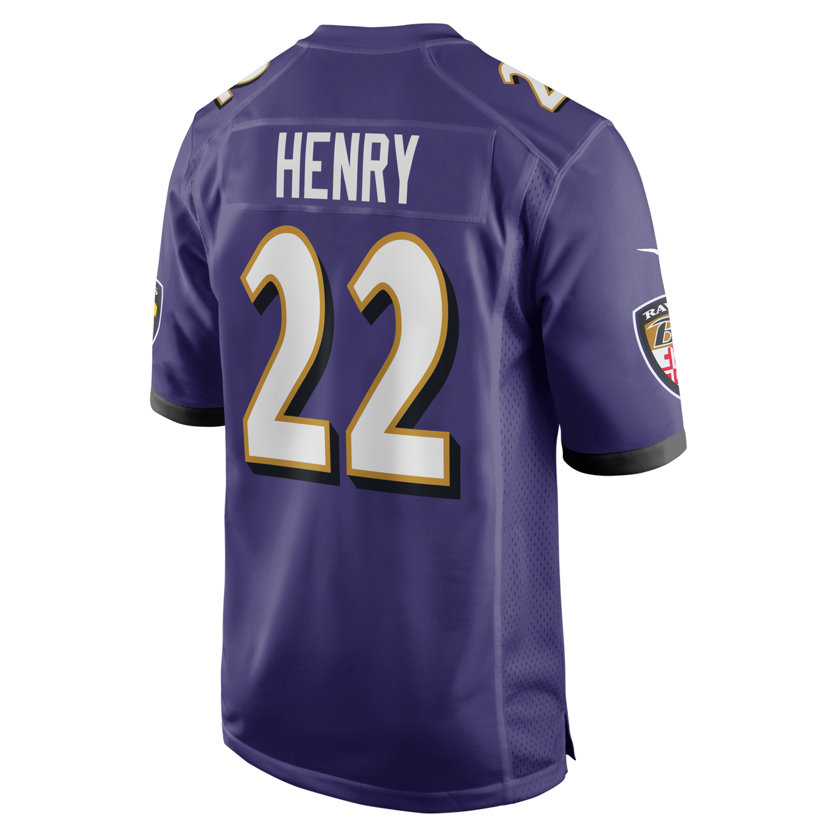 Baltimore Ravens Derrick Henry Purple Game Player Football Jersey