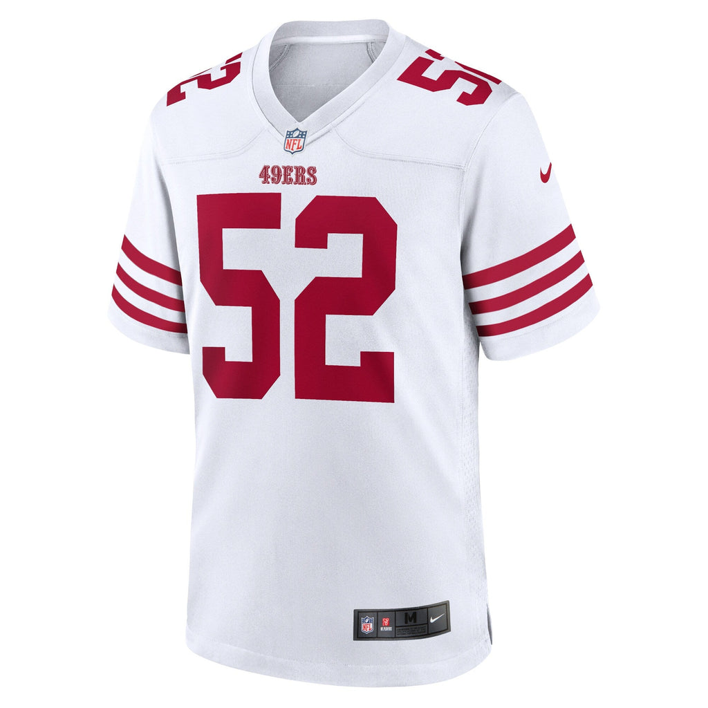 San Francisco 49ers Patrick Willis White Retired Player Game Football Jersey
