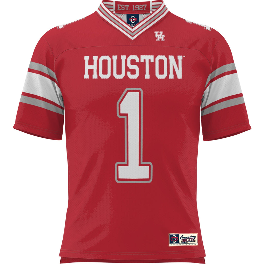 #1 Houston Cougars Football Jersey - Red