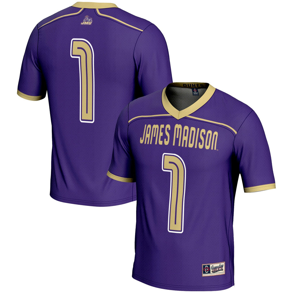 James Madison Dukes #1 Lightweight Lacrosse Jersey - Purple