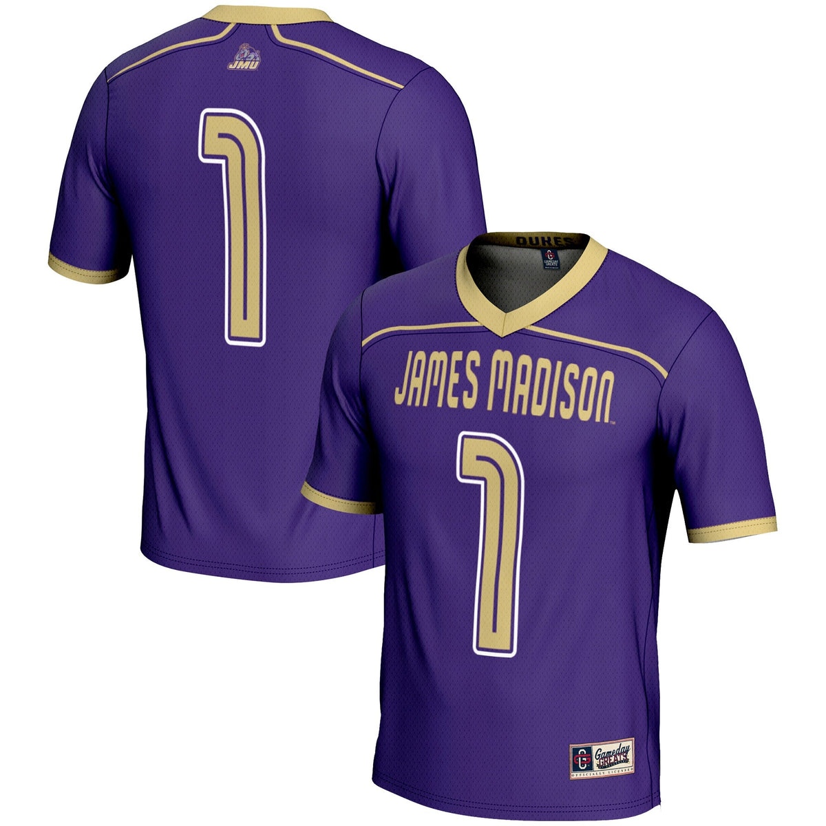 James Madison Dukes #1 Lightweight Lacrosse Jersey - Purple