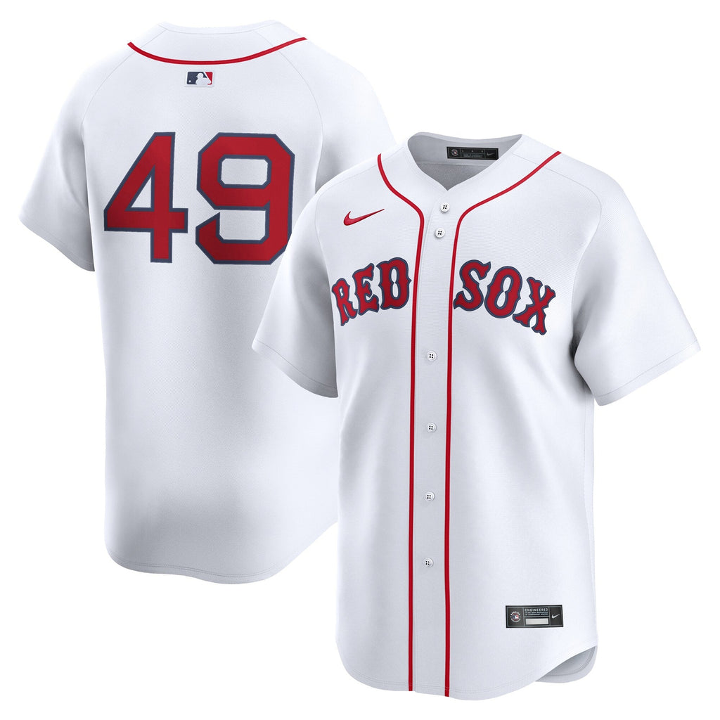 Boston Red Sox Tim Wakefield White Home Limited Player Baseball Jersey