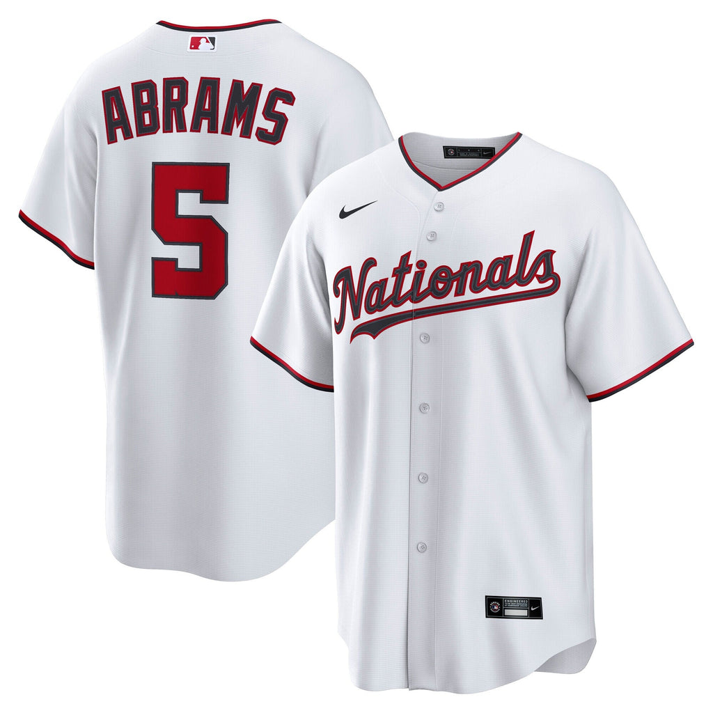 Washington Nationals CJ Abrams White Home Replica Baseball Jersey
