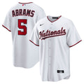 Washington Nationals CJ Abrams White Home Replica Baseball Jersey