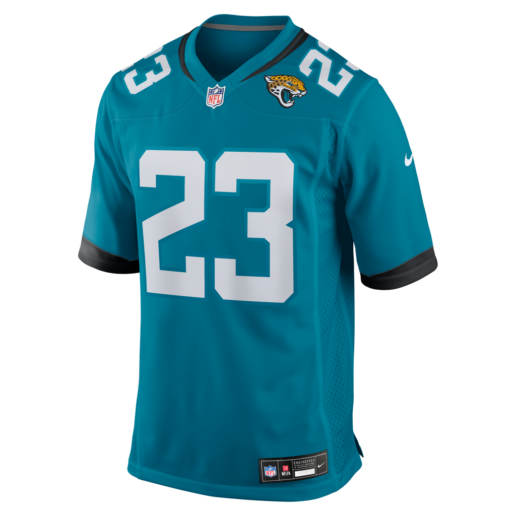 Jacksonville Jaguars Foyesade Oluokun Teal Game Player Football Jersey