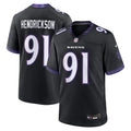 Baltimore Ravens Trey Hendrickson Black Alternate Game Football Jersey