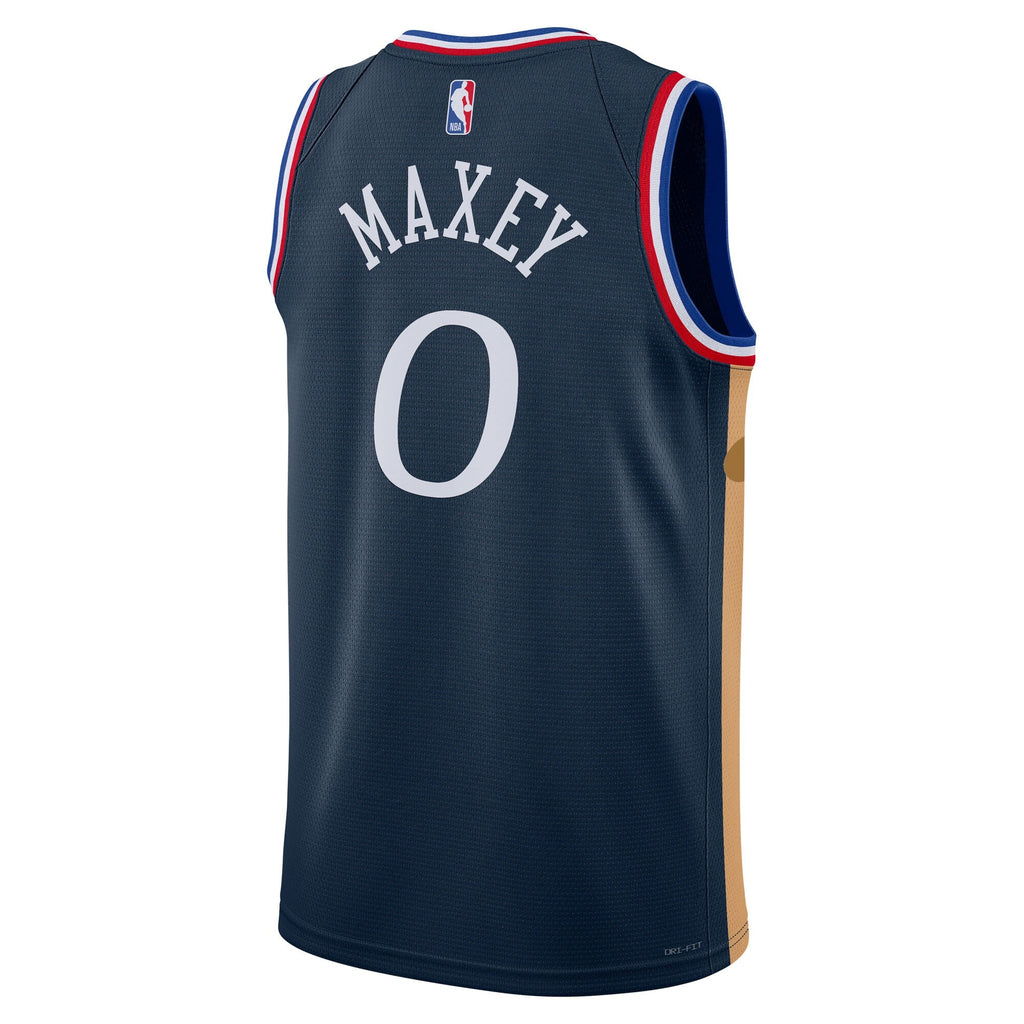 Philadelphia 76ers 2025/26 City Edition Swingman Jersey - Navy - Tyrese Maxey