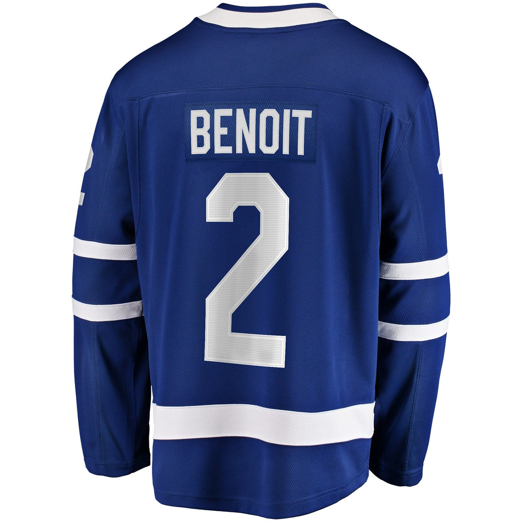 Toronto Maple Leafs Simon Benoit Blue Home Premier Breakaway Player Hockey Jersey