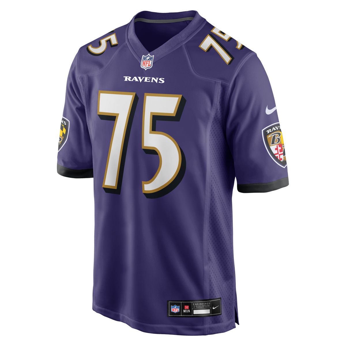 Baltimore Ravens Jonathan Ogden Purple Game Retired Player Football Jersey