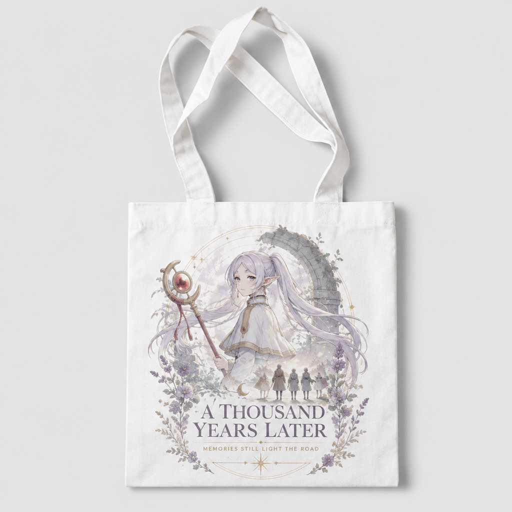 Frieren Anime Canvas Tote Bag - A Thousand Years