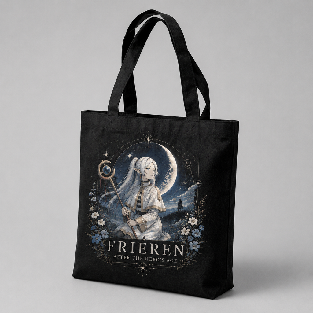 Frieren Anime Canvas Tote Bag - After Heros Age