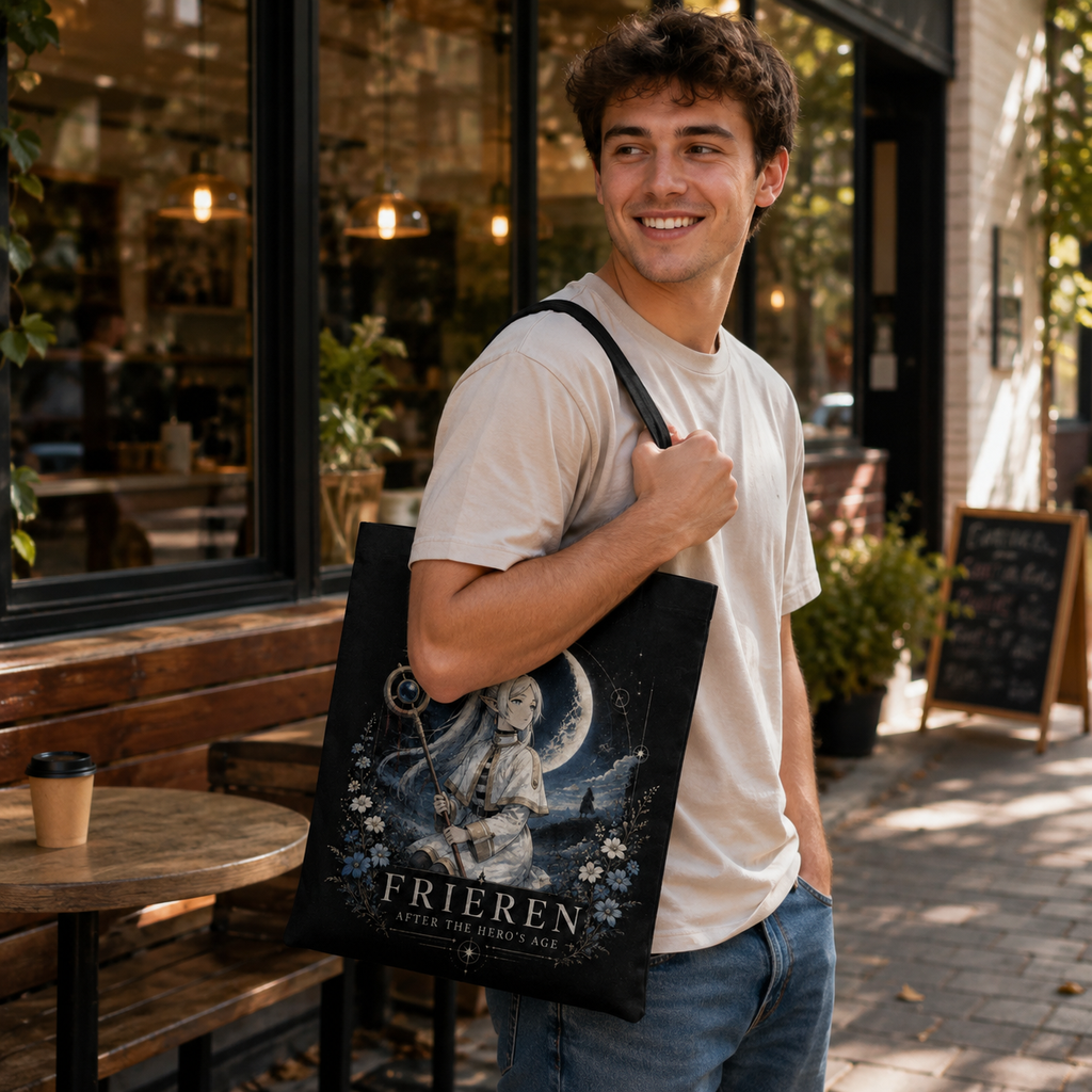 Frieren Anime Canvas Tote Bag - After Heros Age