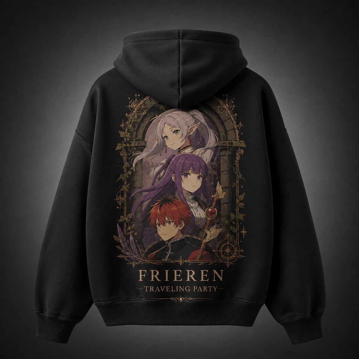 Frieren Anime Hoodie - Ancient Flame