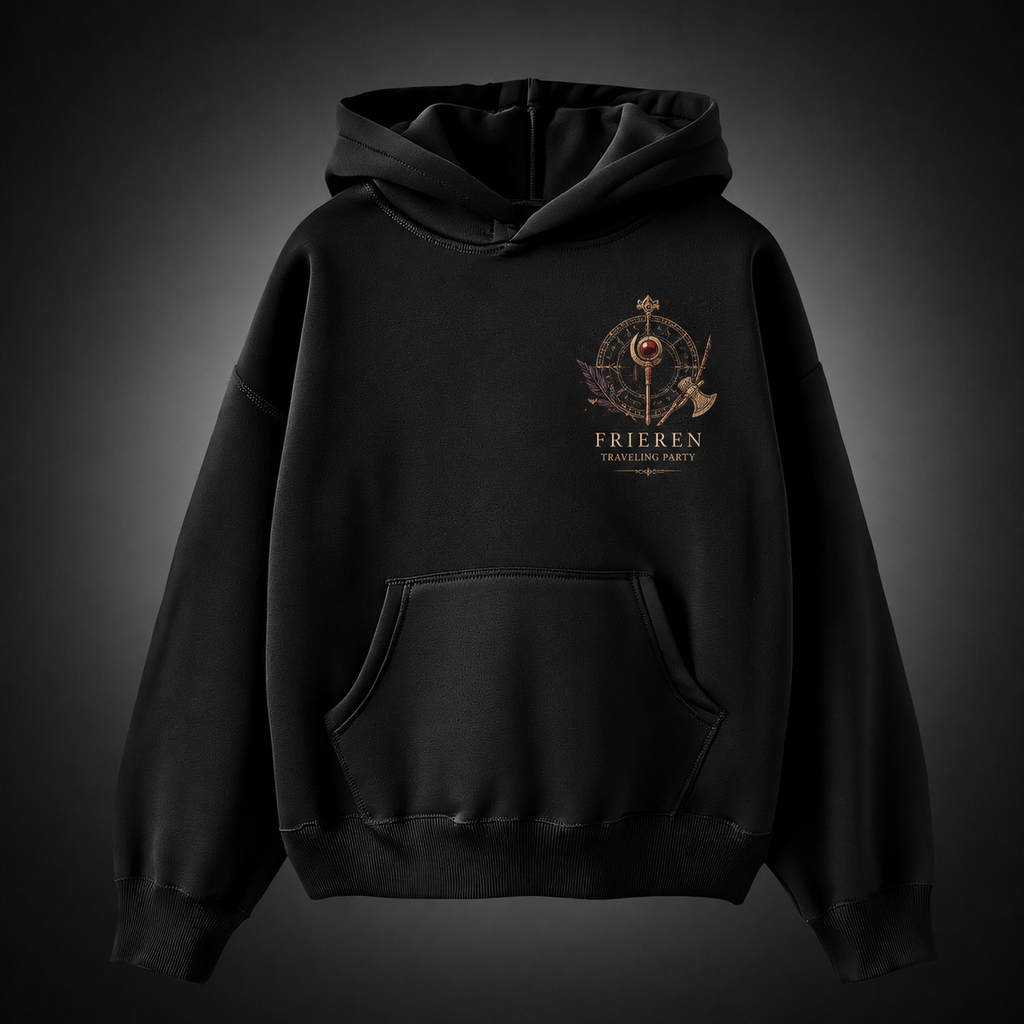 Frieren Anime Hoodie - Ancient Flame