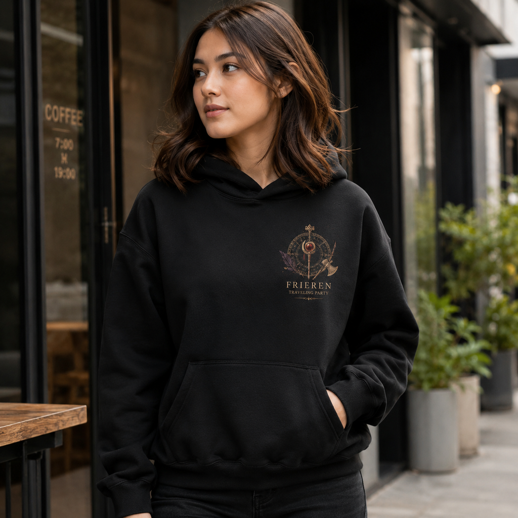 Frieren Anime Hoodie - Ancient Flame
