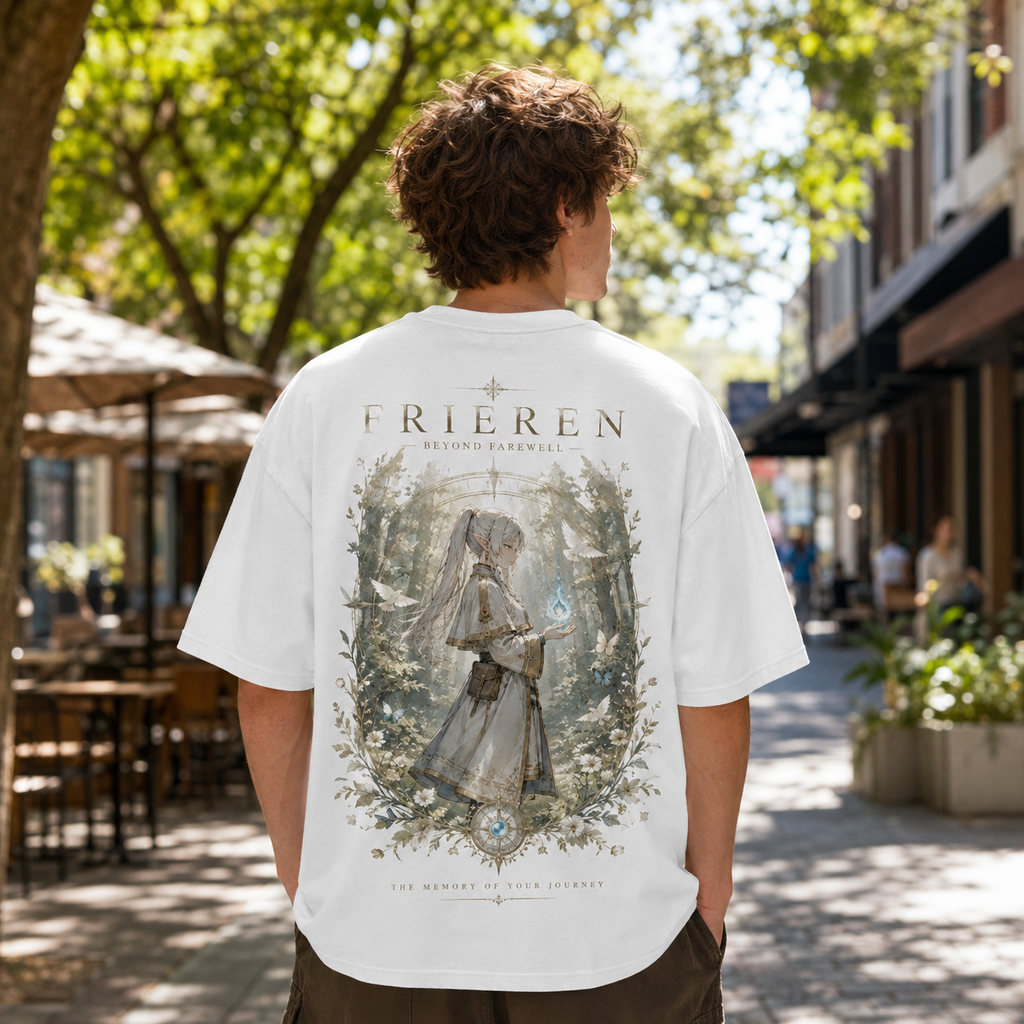 Frieren Anime Graphic Tee - Beyond Farewell