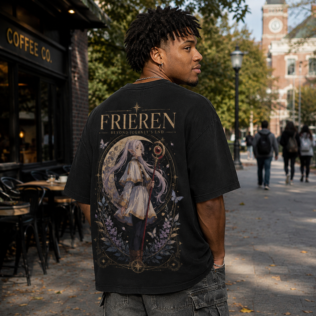 Frieren Anime Graphic Tee - Beyond Journey's End
