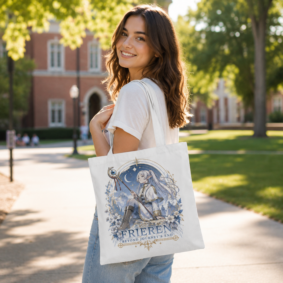 Frieren Anime Canvas Tote Bag - Beyond Journeys End