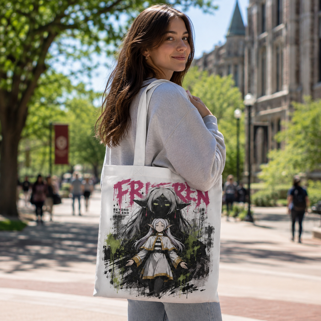 Frieren Anime Canvas Tote Bag - Beyond The End