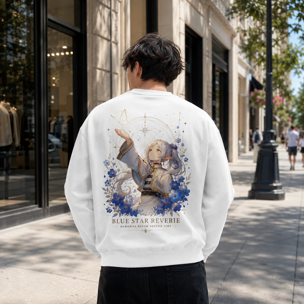 Frieren Anime Sweatshirt - Blue Star Reverie