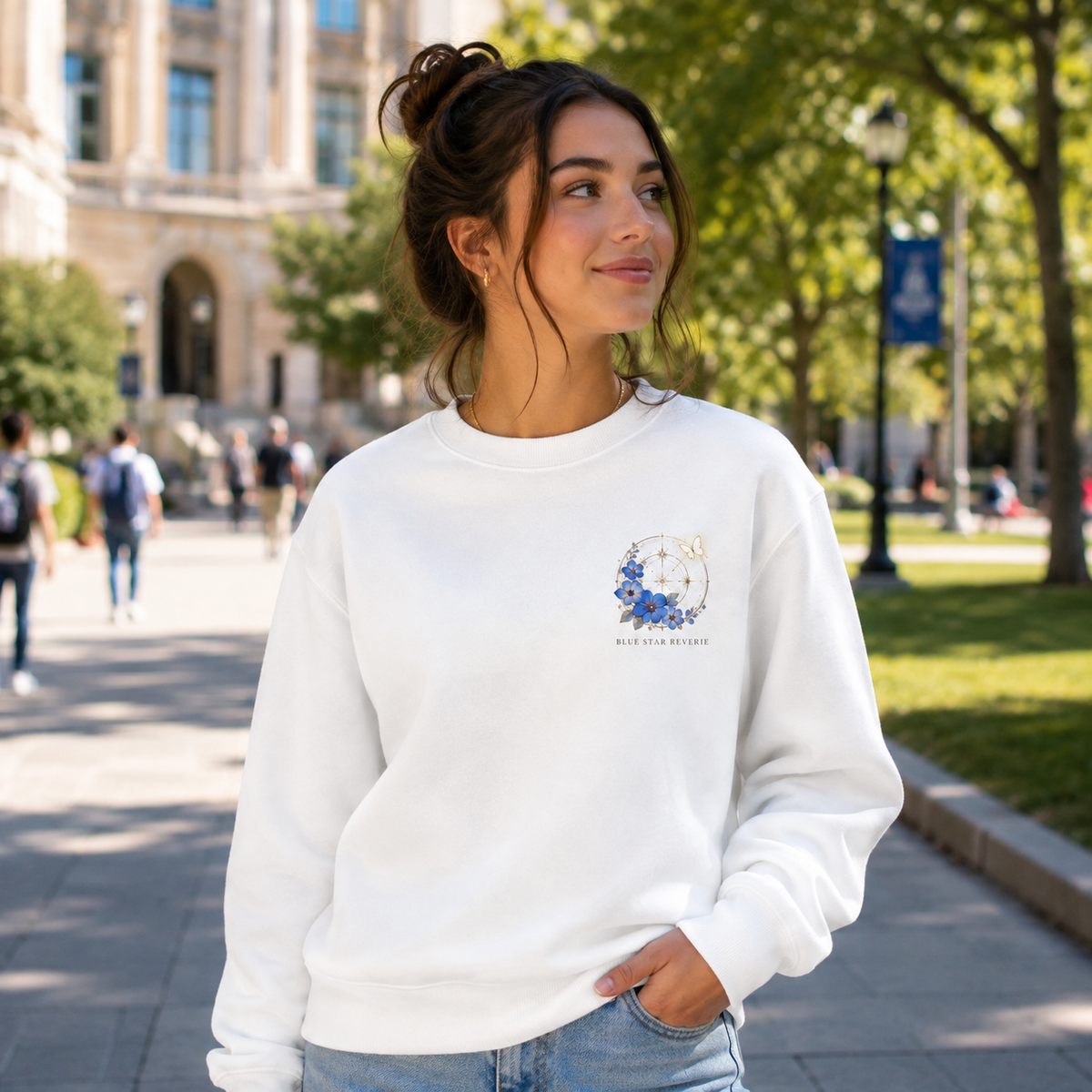 Frieren Anime Sweatshirt - Blue Star Reverie