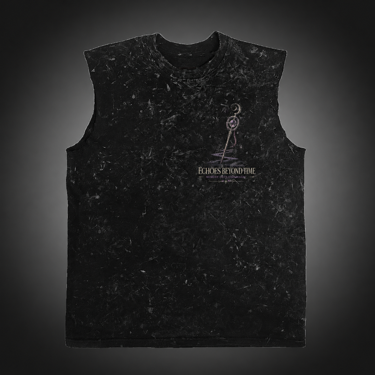 Frieren Anime Tank Top - Echoes Beyond Acid Wash Vest