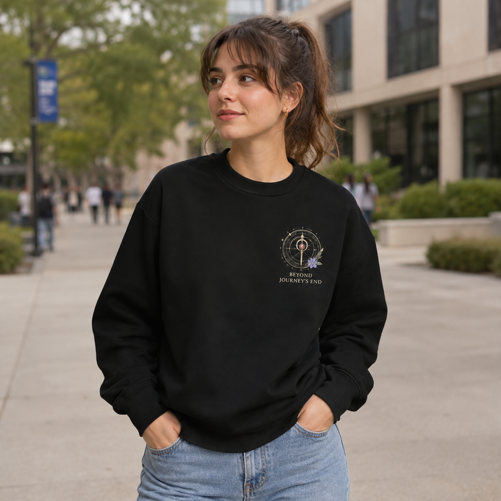 Frieren, Fern, Stark Ageless Journey Anime Sweatshirt