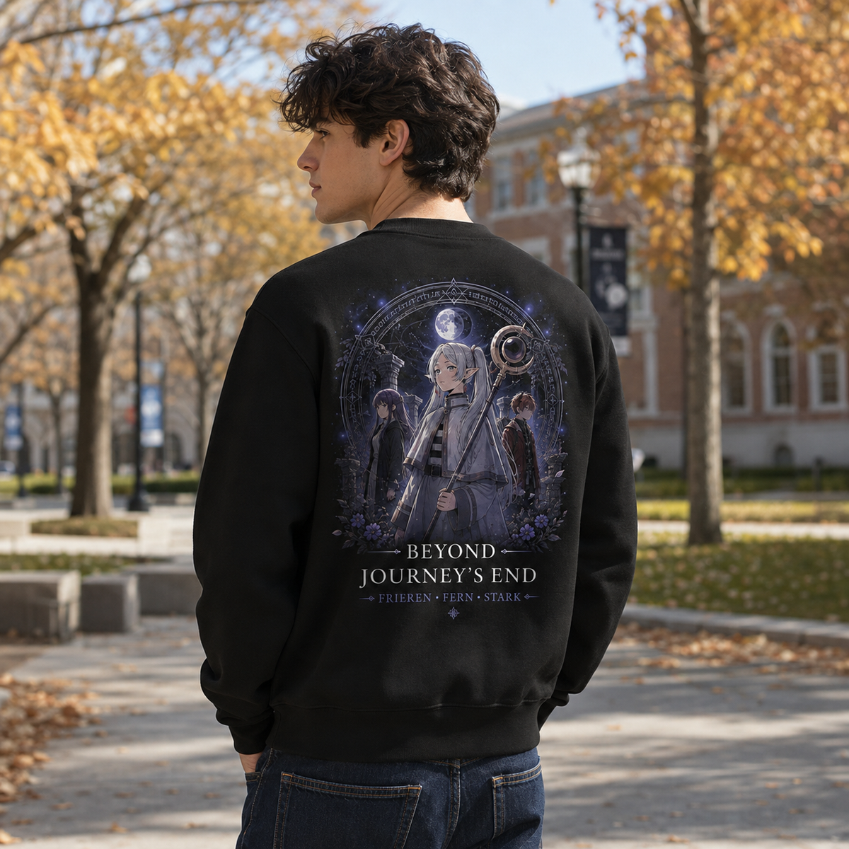 Frieren, Fern, Stark Beyond Journey's End Anime Sweatshirt