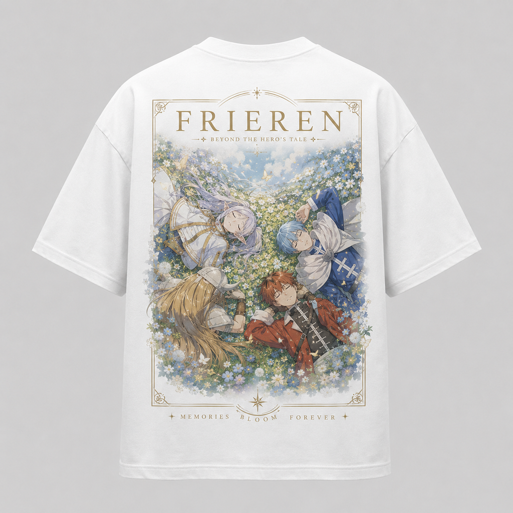 Frieren, Fern, Stark & Himmel Memories Bloom Forever Anime Graphic Tee