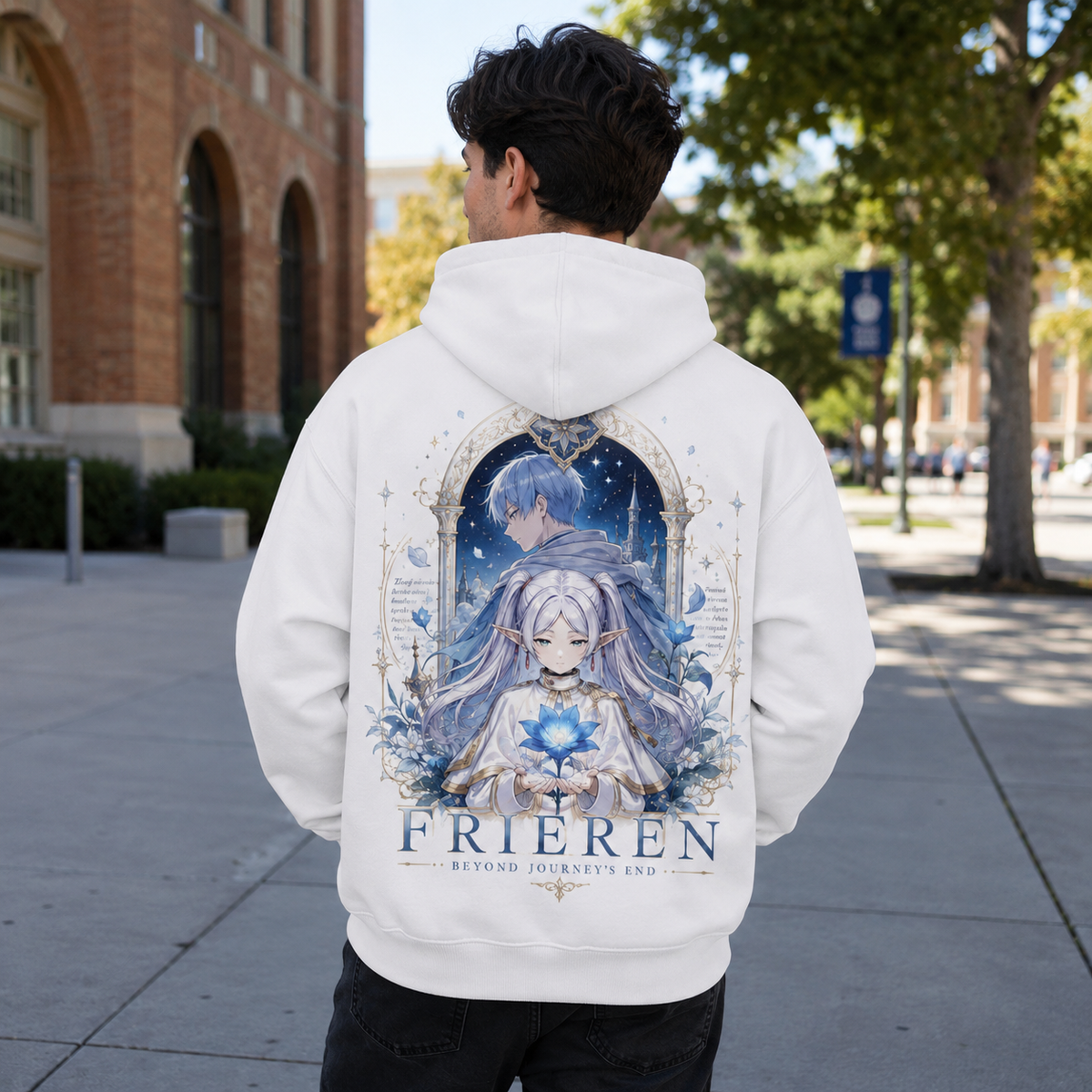 Frieren, Fern & Stark Traveling Party Anime Hoodie