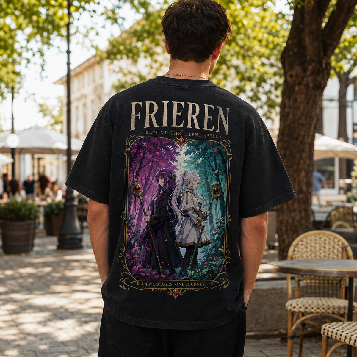 Frieren & Fern Two Mages One Journey Anime Graphic Tee