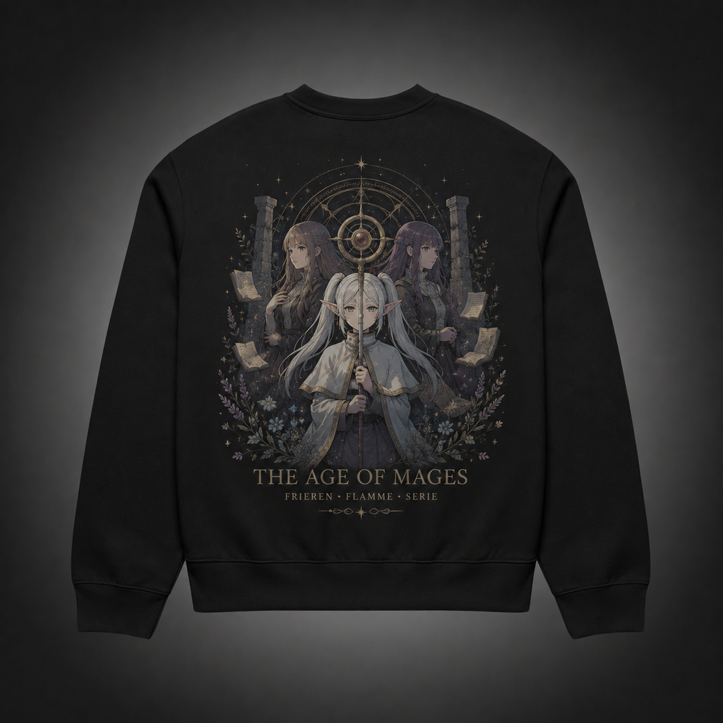 Frieren, Flamme, Serie Age Of Mages Anime Sweatshirt