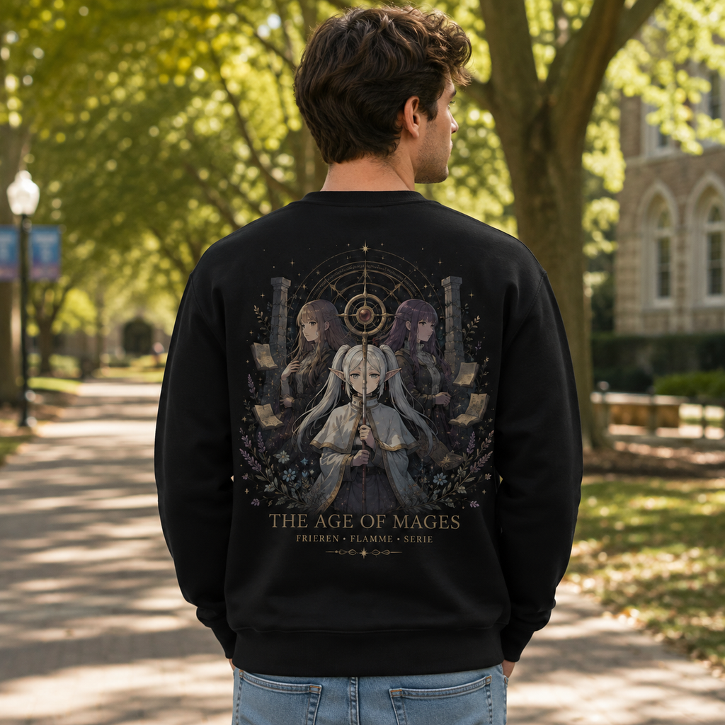 Frieren, Flamme, Serie Age Of Mages Anime Sweatshirt