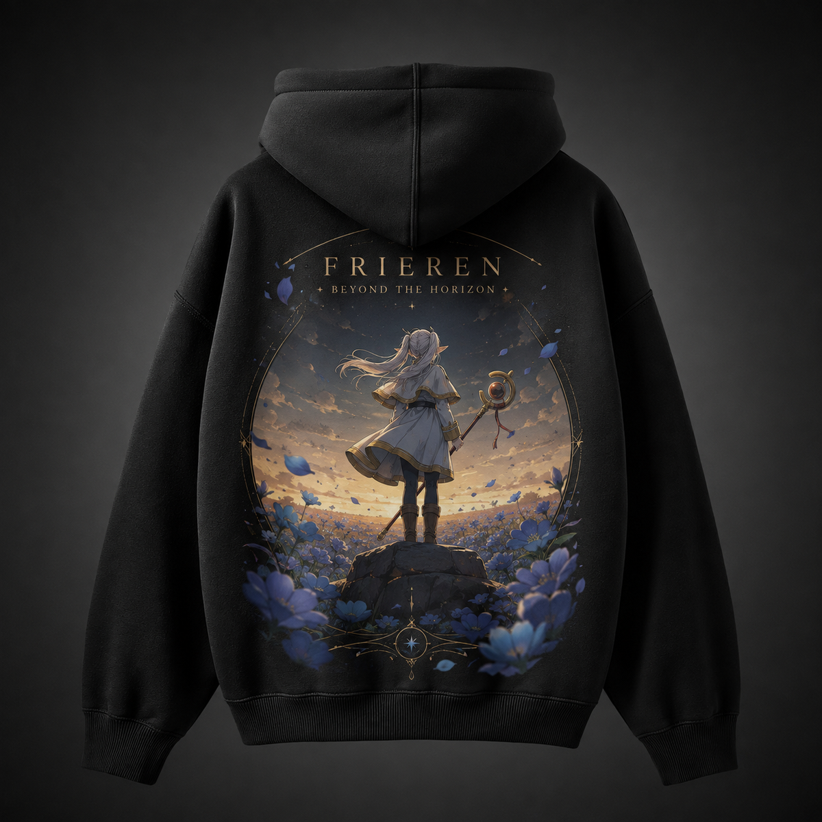 Frieren Anime Hoodie - Golden Tarot