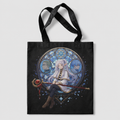 Frieren, Heiter, Himmel Stained Glass Memories Anime Canvas Tote Bag
