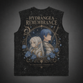 Frieren, Himmel Hydrangea Remembrance Acid Wash Vest Anime Tank Top