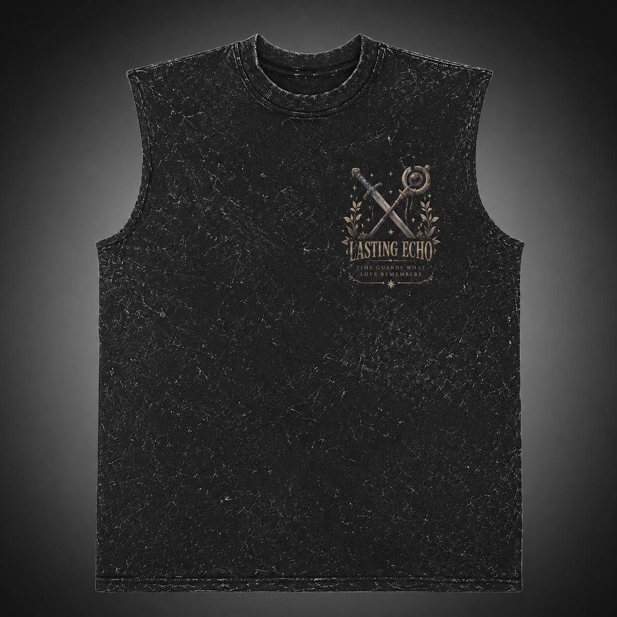 Frieren, Himmel Lasting Echo Acid Wash Vest Anime Tank Top