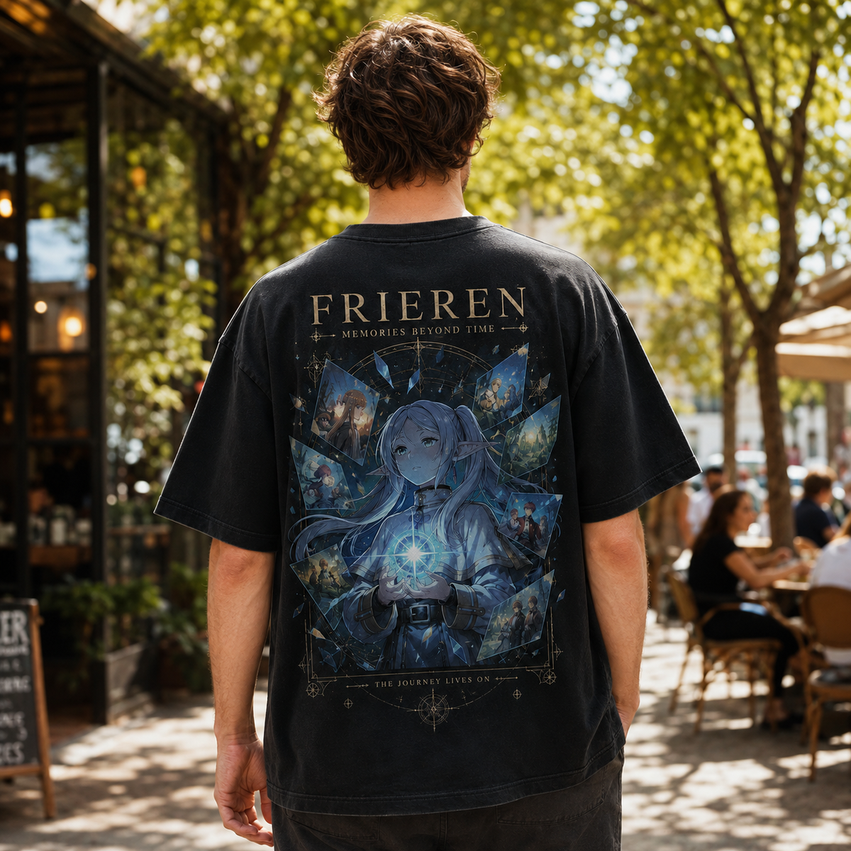 Frieren Anime Graphic Tee - Memories Beyond Time
