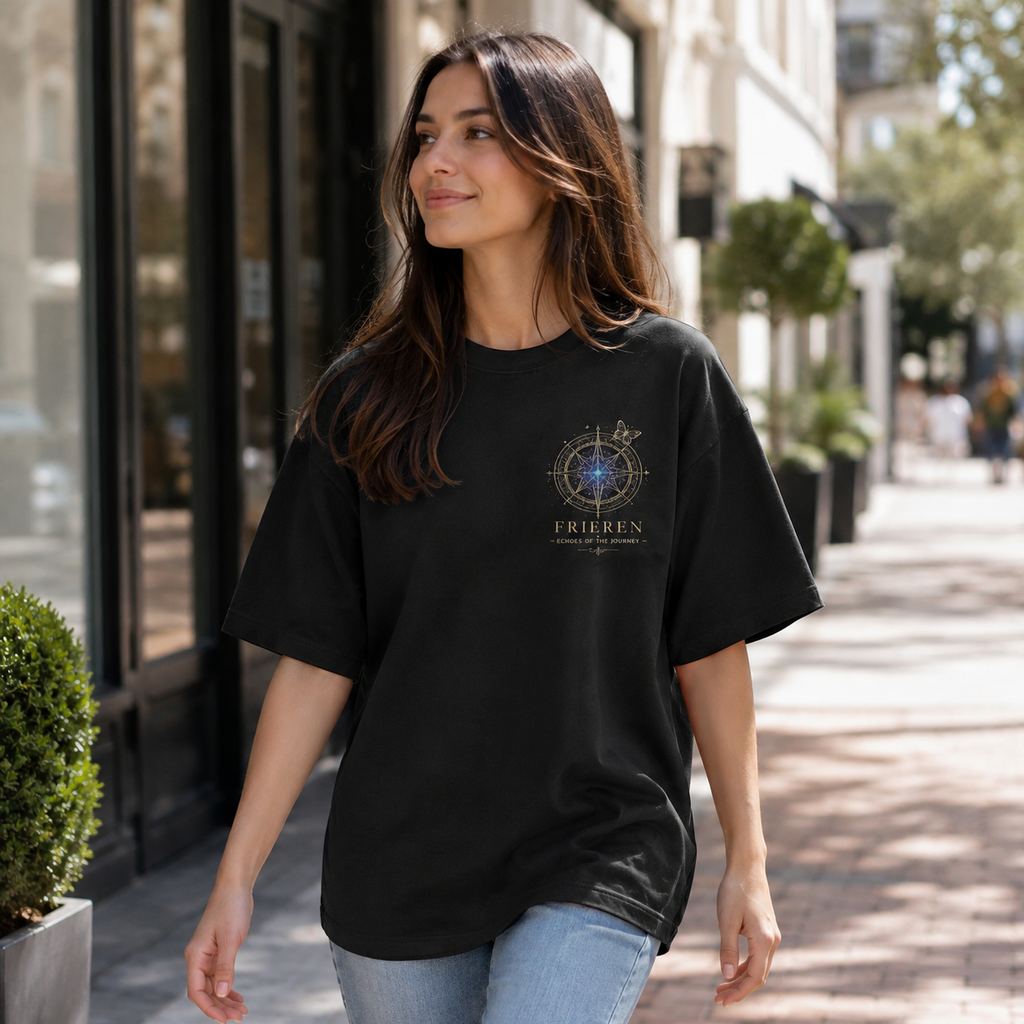 Frieren Anime Graphic Tee - Memories Beyond Time