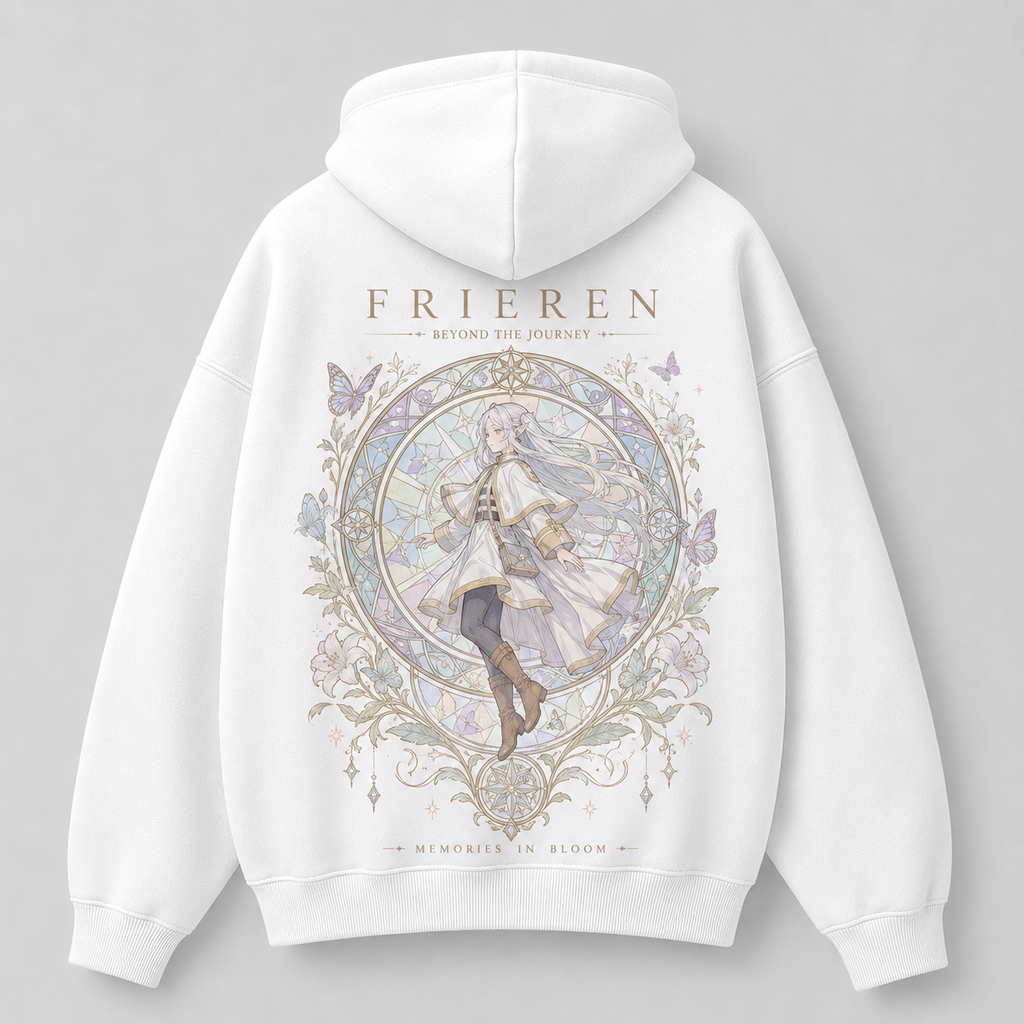 Frieren Anime Hoodie - Memories In Bloom