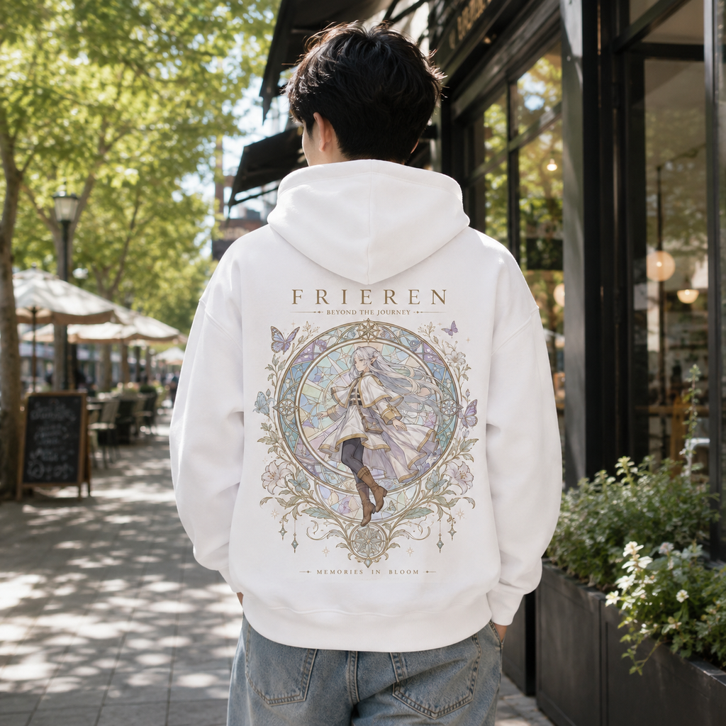 Frieren Anime Hoodie - Memories In Bloom