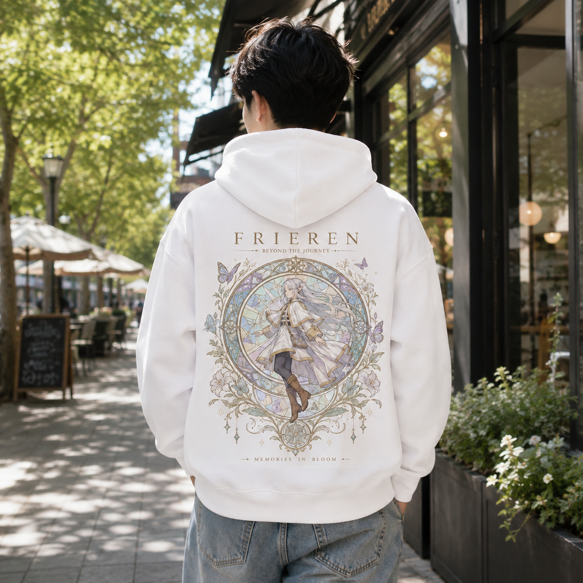 Frieren Anime Hoodie - Memories In Bloom