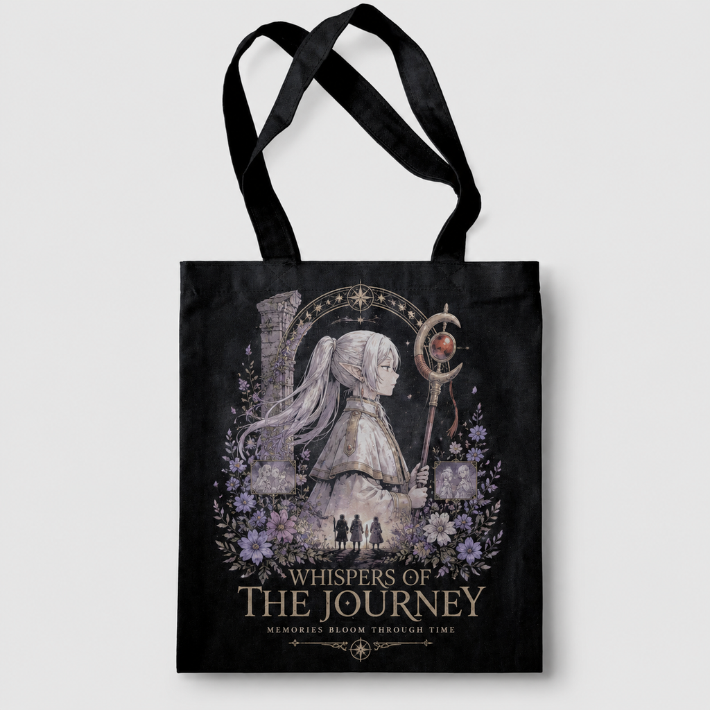 Frieren Anime Canvas Tote Bag - Whispers Journey