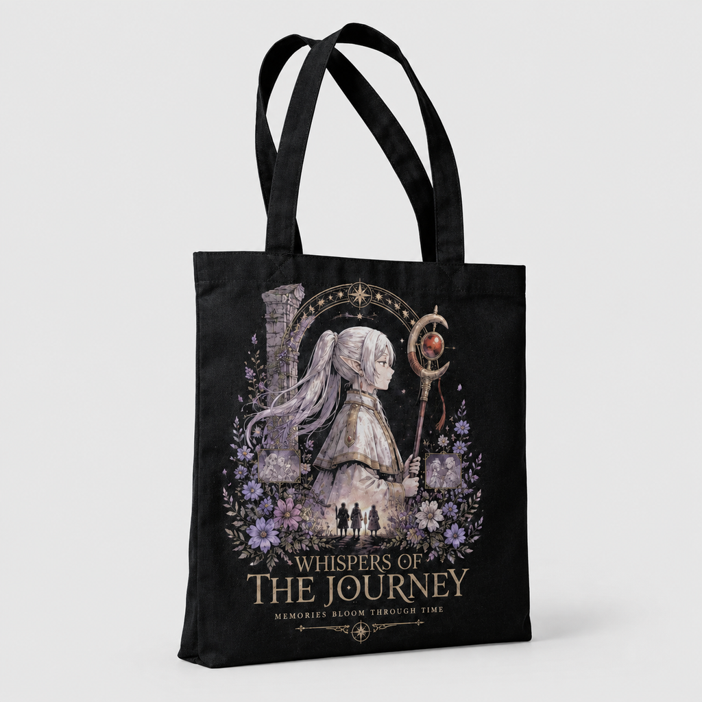 Frieren Anime Canvas Tote Bag - Whispers Journey