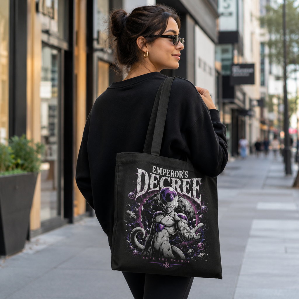 Frieza Dragon Ball Anime Canvas Tote Bag - Emperor's Decree
