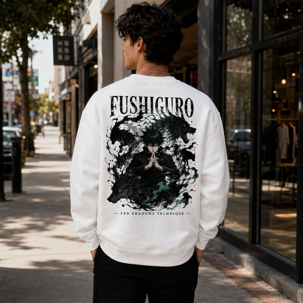 Fushiguro Megumi Jujutsu Kaisen Anime Sweatshirt - Ten Shadows Technique